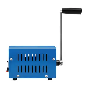 20W Manual Crank Generator with Multiple Output Ports, Hand Powered Emergency Power Source, Portable Generator for Charging Cell Phone Radio Laptop, Outdoor Camping Survival Natural Disaster Backup Power