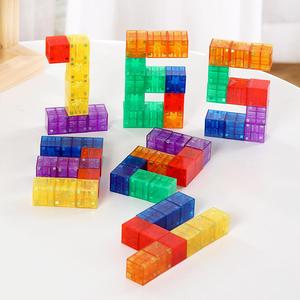 transparent building blocks, colorful stacking blocks, early education stem sensory montessori toy, gift for kids, gift for her, men's gift, toys block