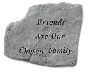 212 MAIN Cast Garden Stone - Wall Mount, Weatherproof Chosen Family Theme Memorial Decor by Kay Berry Inc. 68120, 12.5x10.5in Outdoor Garden Accent
