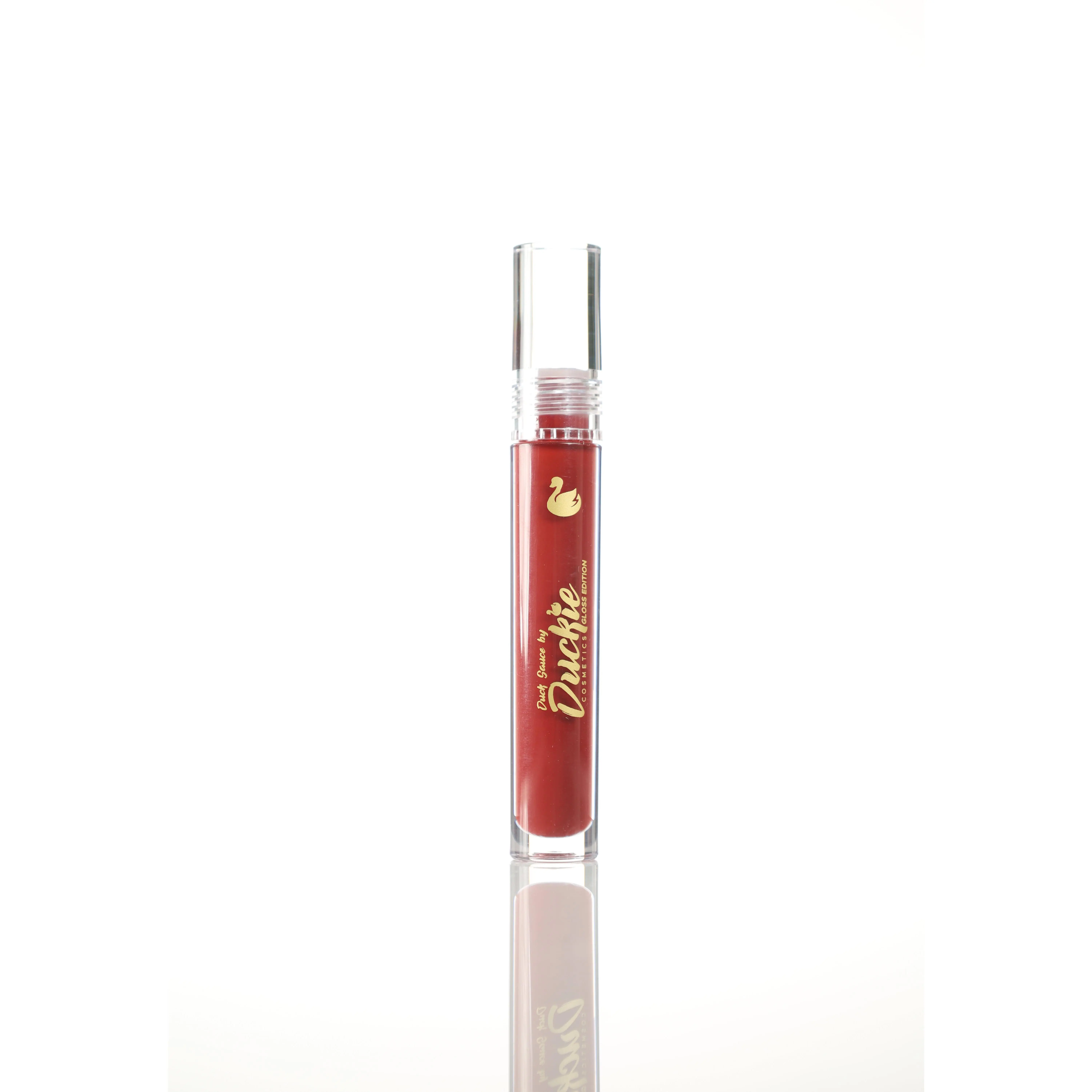 Duck Sauce Anita Lipgloss - Deep Red High Shine Makeup Glossy Lip Care 24 Months Shelf Life