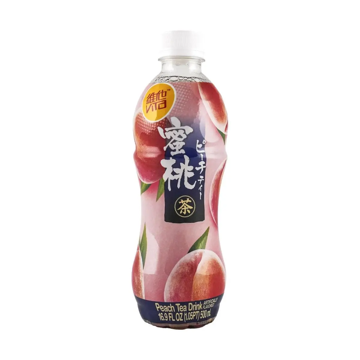 VITASOY Hong Kong Peach Tea Drink - 500ml Bottle, Japanese Style Peach Beverage for Refreshment VITASOY Hong Kong Peach Tea Drink - 500ml Bottle, Japanese Style Peach Beverage for Refreshment