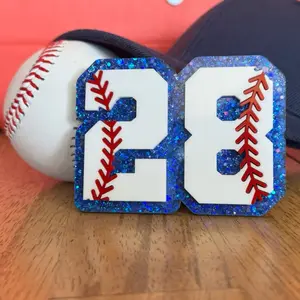 Personalized Baseball Bogg Bag Charm, Baseball Mom Bag Tag