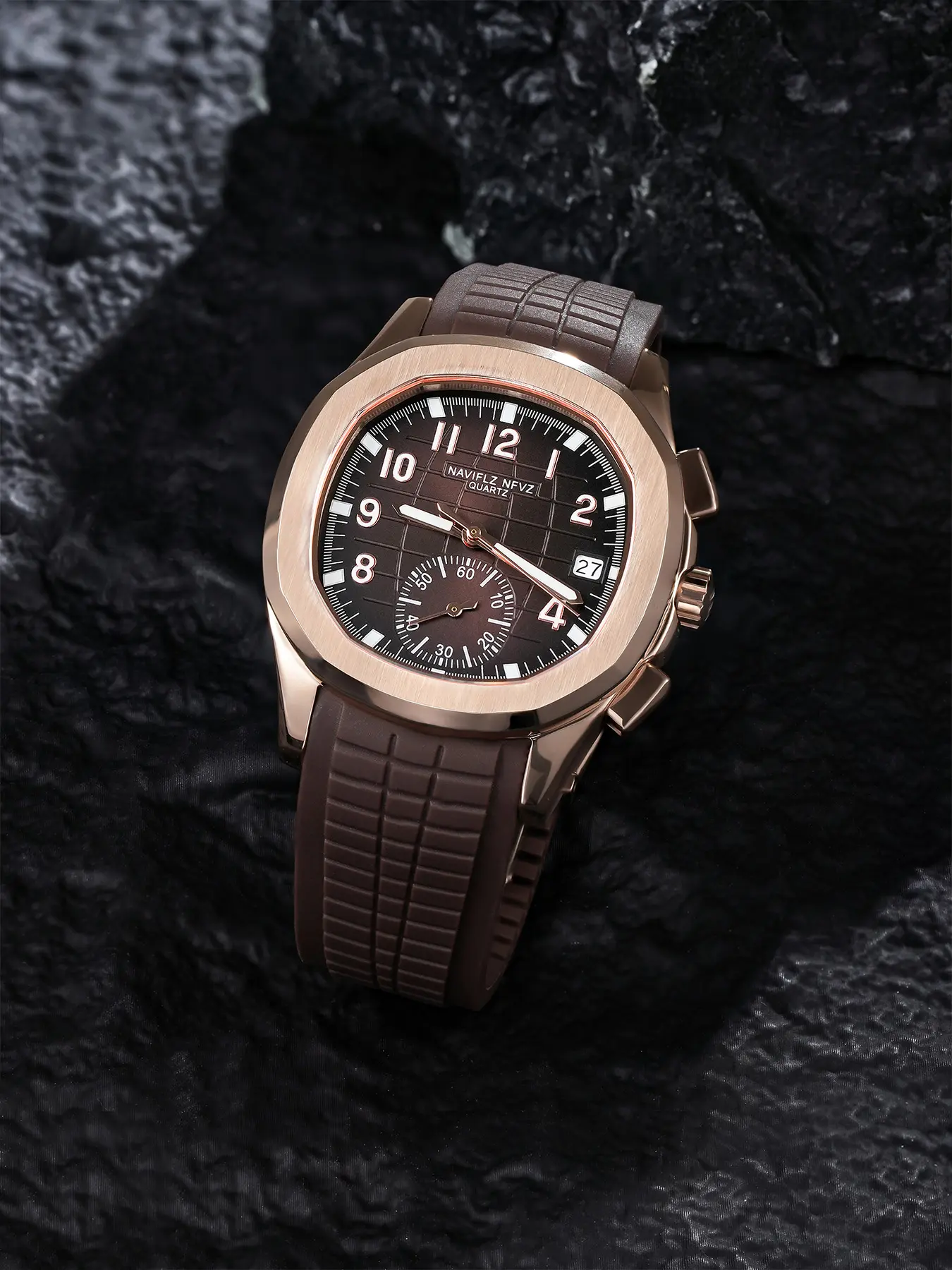 Men's Business Casual Quartz Watch, Stainless Steel Case, Round Dial, Sapphire Crystal Glass, Folding Buckle Closure, All Seasons, Business Fashion Watch, Quartz Wristwatch, Quartz Wrist Watches