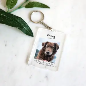Custom Pet Keychain | Personalized Pet Photo Keychain | Pet Memorial Keychain | Pet Loss Gift | Pet Memorial Gift | Christmas gifts