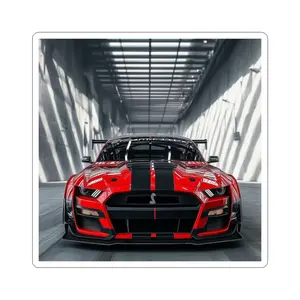 Red Shelby Mustang GT500 car Sticker | Kiss-Cut Racing Muscle Car Decal