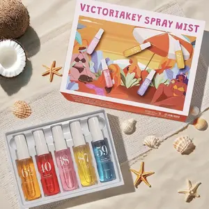 5*40ML Summer Limited-Edition Brazilian Fragrance Mist Set, Fragrance Set, Natural & Fresh Scent, Ideal for Travel, Home & Office, Perfect Holiday Gift Perfume Gift Sets