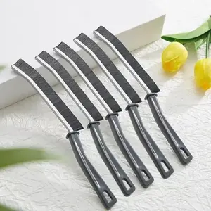 crevices cleaning brushes, slender flat arcshaped brushes, suitable for narrow gaps, deepcrevices and small Spaces. Durable and highlyelastic material, easy to clean, no residue, kitchenand bathroom cleaning tools