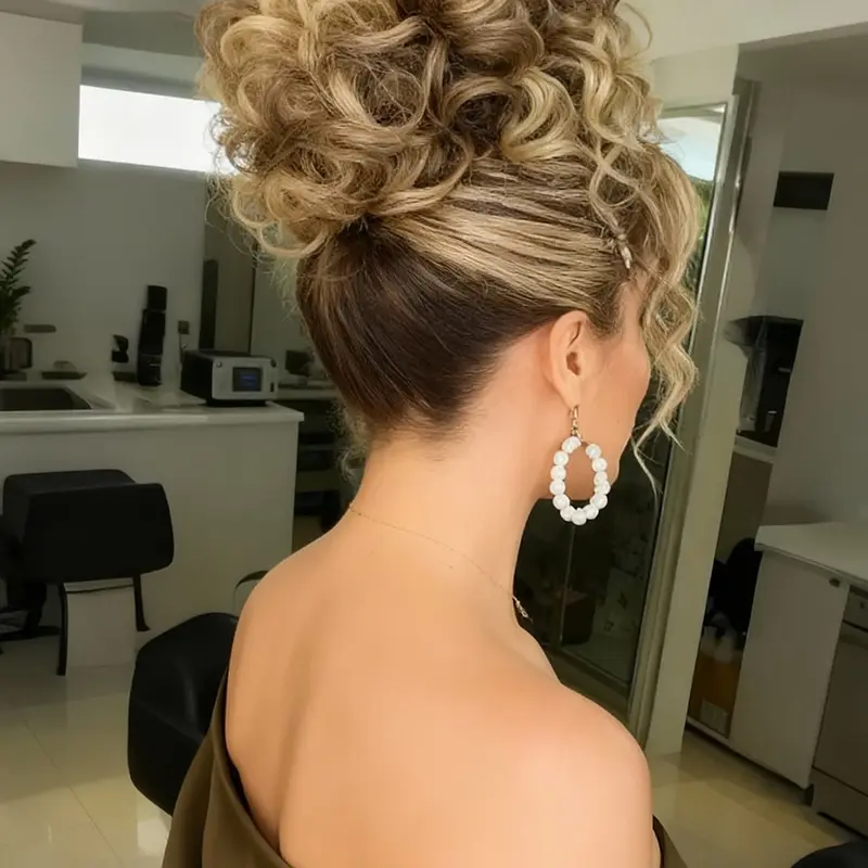 Natural Messy Bun Hair for Women, Synthetic Loose Wave Bun Hair is Ponytail Extension with Elastic Drawstring, Gorgeous Bun Perfect for Beginners Daily Wear &Party Use. Synthetic Curly Hair (8 Inch) Synthetic Hairpieces