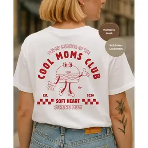 Personalized Mother's Day gift for Mom, Cool Moms Club T-shirt, shirt with desired year, gift for Mom, Mother's Day gift idea, birth