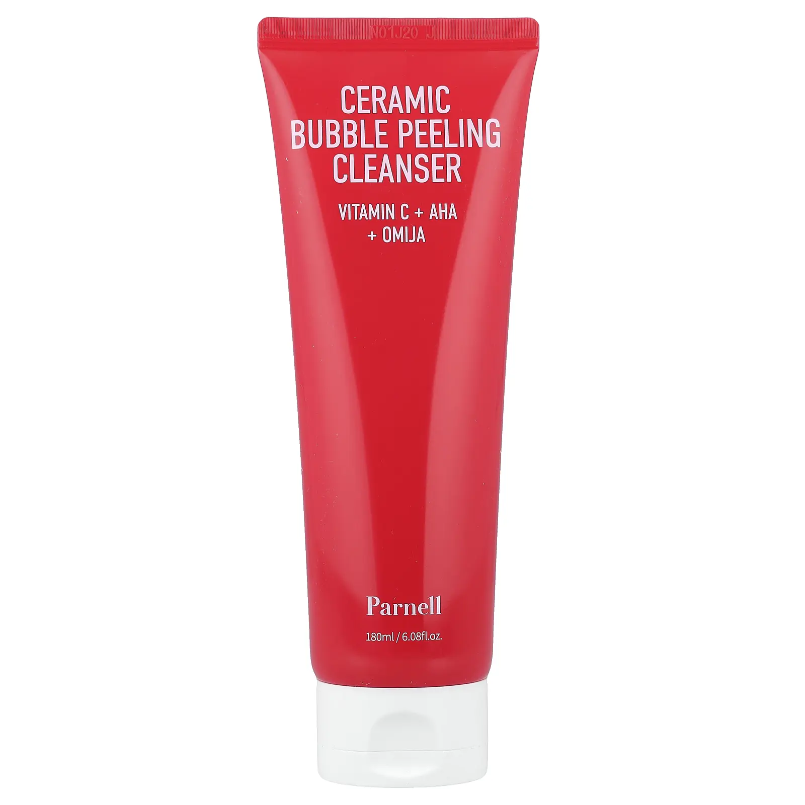 Parnell AHA Omija Ceramic Bubble Peeling Cleanser, 6.08 fl oz (180 ml)