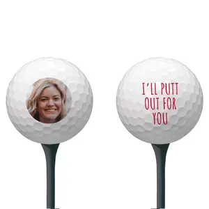 Funny Custom Golf Balls Personalized Golf Ball for Men Women Boyfriend Husband Dad Groomsmen Grandpa Retirement Customize Photo Gifts