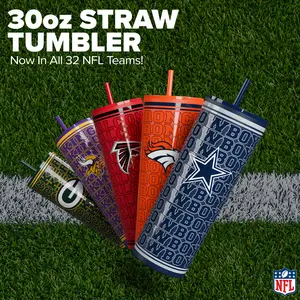 NFL 30oz Echo SS Straw Tumbler