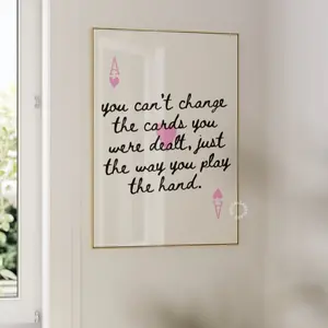 Trendy Wall Art Prints Retro Playing Card Wall Print Trendy Printable Art Pink Preppy Aesthetic Wall Decor Girly Prints Poster No Frame