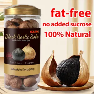 Black Garlic- Umami-Rich Fermented Garlic Spread - Slow Aged & Clean Ingredients - 17.6 oz (500g) - Organic, No Additives, Healthy Seasoning Wholegrain Mustard whole black garlic Spice