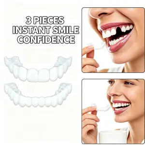 2026 New Smile Hack: Snap-On Veneers [Best Gift] -Fix Gaps, Straighten Teeth Moldable False Teeth Instant Visual LookEnhancer  Natural White Veneers Teeth for Teeth Top and Bottom Clip in Comfortable Fit for a Confident Beautiful Smile