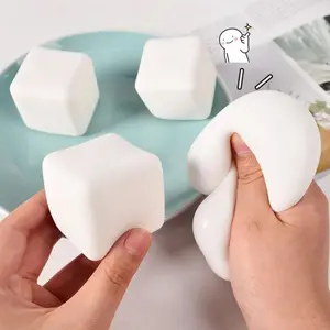 Squishy Tofu Cube Fidget Toy for Sensory Stress Relief