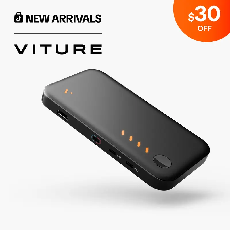 VITURE Pro Mobile Dock Gaming Accessory - Compatible with PlayStation, Switch, Handheld Consoles, Fire TV, HDMI/USB-C Devices, Smartphone - 3D Support, Co-op Stream & Play, 8 Additional Hours, Screen Share for XR Glasses, Game, black friday