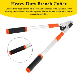 Areyourshop Extendable Anvil Loppers 40in Tree Trimmer Telescopic Heavy Duty Branch Cutter