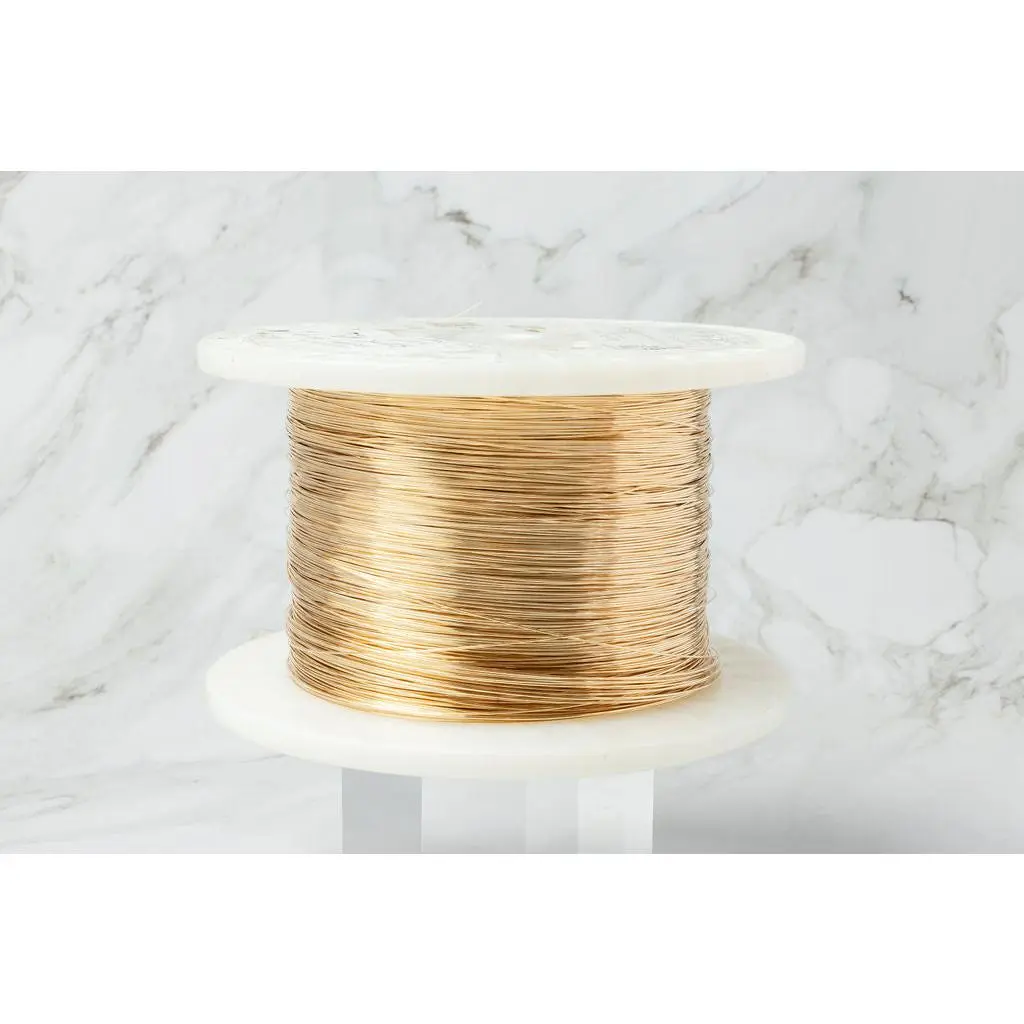 28G Round Wire - 14K Solid Gold (Yellow)