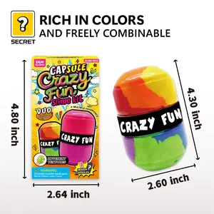 DLMdilemu Capsule Slime Blind Box - Mystery Butter Slime with Heartwarming Blessing - Portable Stress Relief Fidget for School & Office - Daily Dose of HappinessBirthday Gifts for Kids,Party Favors for Girls and Boys,Non-Sticky sqishy toy Set tiktokshopsp