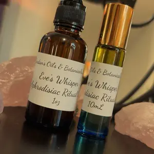 Eve's Whisper Ritual Oil - 10mL & 1oz - Aphrodisiac Oils & Botanicals for Enhancing Rituals
