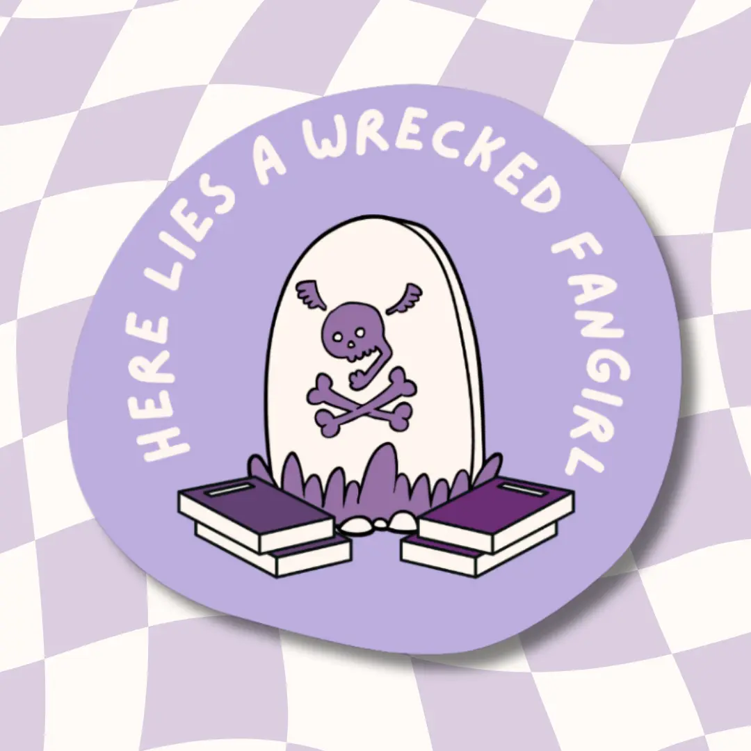 Wrecked Fangirl Sticker - Stickers for book lover, smut and fanfiction