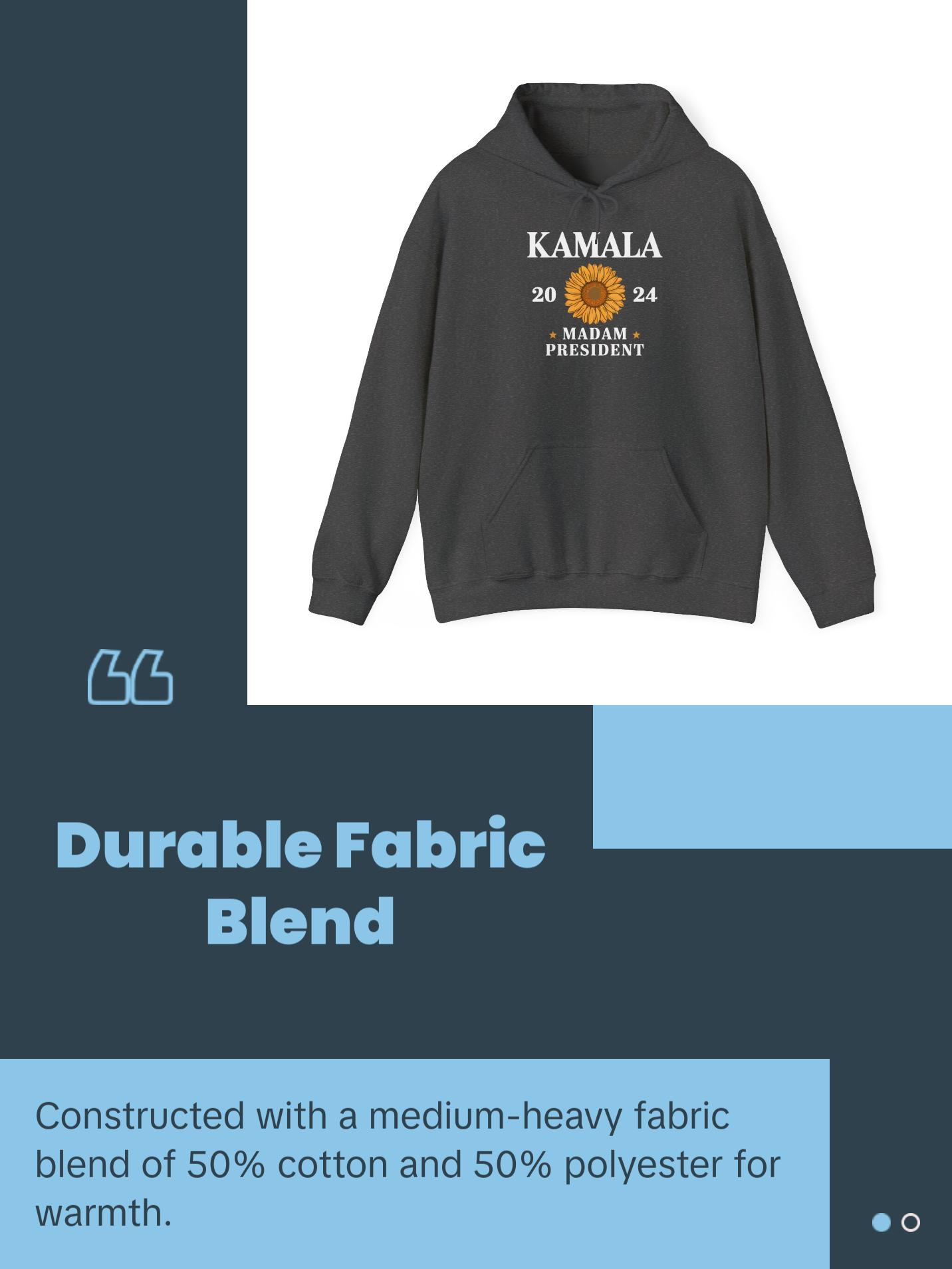 Kamala Madam President - Unisex Heavy Blend™ Hooded Sweatshirt