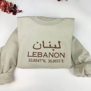 Lebanon Embroidered Sweater - Lebanon Coordinates Shirt