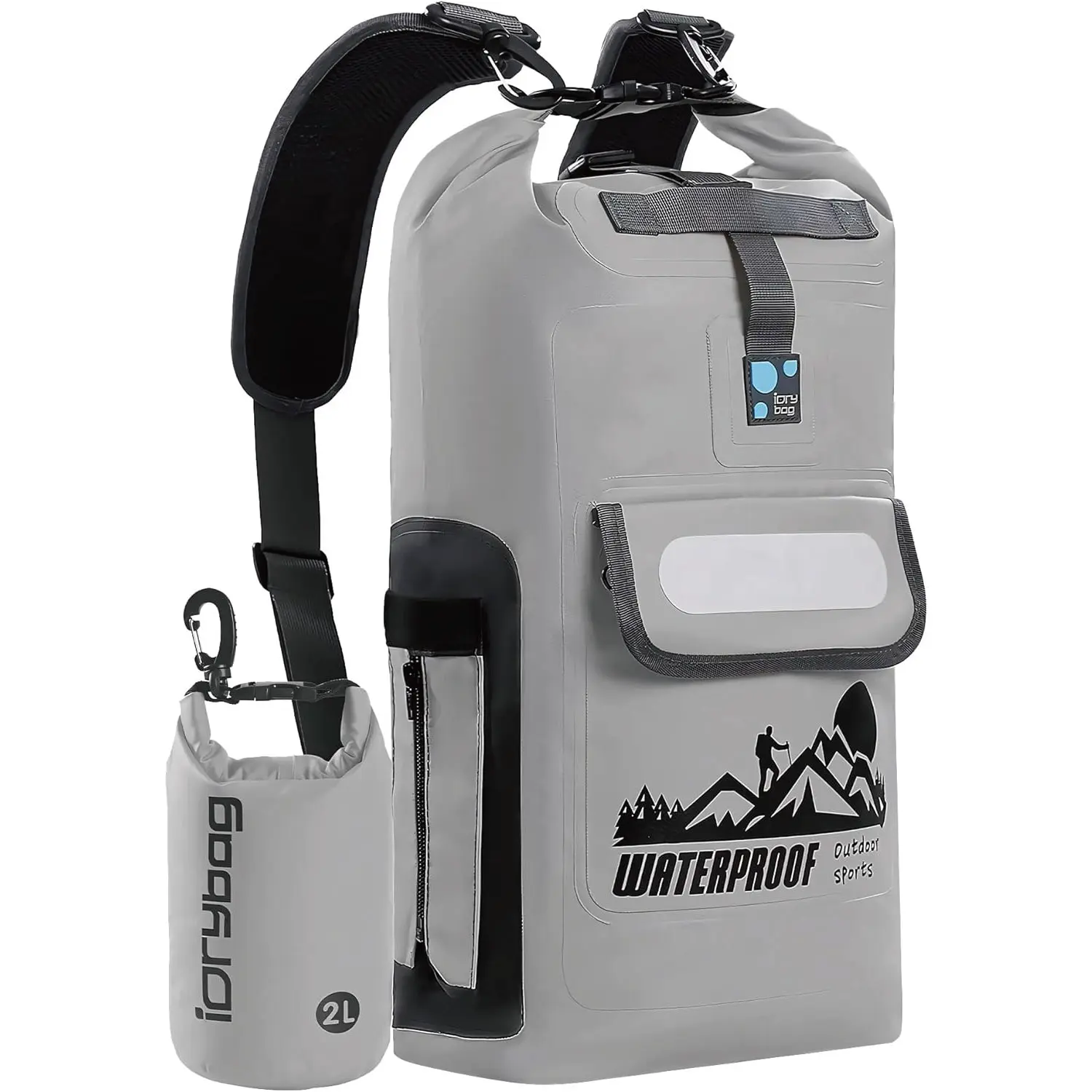 IDRYBAG Dry Bag Backpack Waterproof Floating 20L/30L/40L, Dry Bags Waterproof Backpack for Men, Dry Sack Waterproof Bag Kayak Outdoor Sports Activity Boating Accessories Boat Fenders