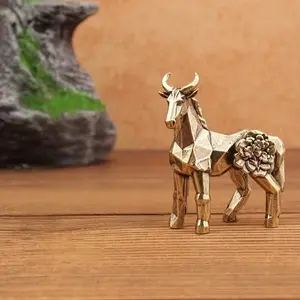 Elegant Brass Horse Figurine, Floral Machine Horse Ornament, Intricate Animal Sculpture, Perfect for Home Decor, Unique Gift Idea, Vintage Home Decor