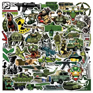50 Military Tank and Gun Stickers, Suitable for Scrapbooks, Diaries, Laptops, Water Bottles, Cars, Etc. A Faith-based Design with Positive Messages—perfect Gifts, Truck Sticker, Sticker Decals