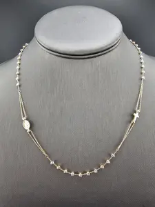 14K Gold Necklace - Rosary Necklace