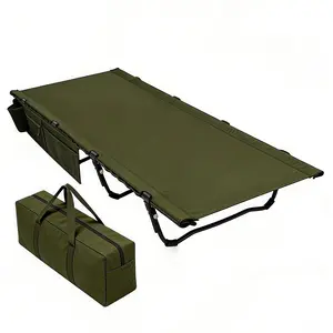 Extra-large camping bed, enhanced durable hammock, XXL size sleeping bed with a weight capacity of 500 pounds, foldable hammock with side pockets, portable sleeping bed with carrying bag, lightweight backpack-style sleeping bed for travel