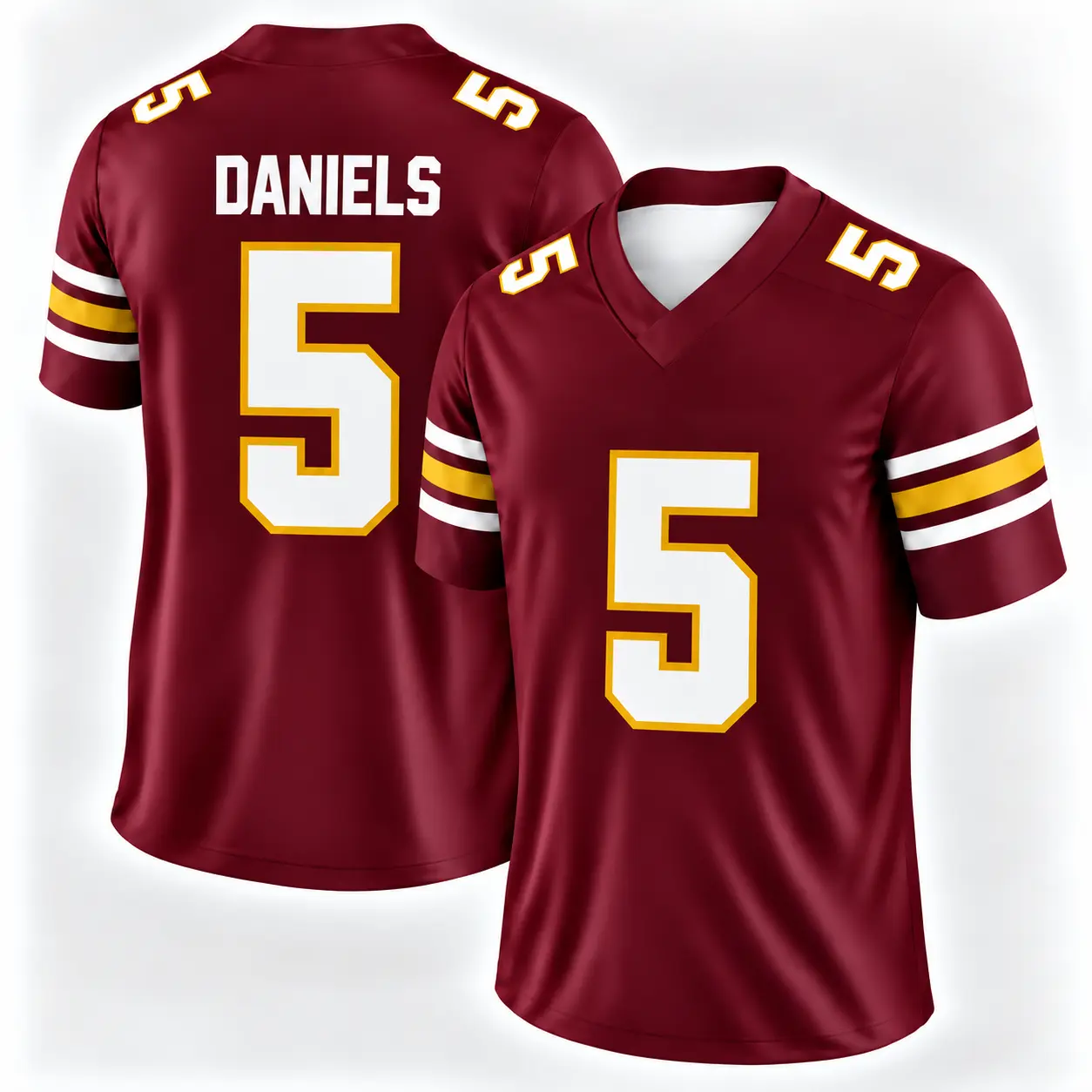 Jayden Daniels 5 Football Jersey, American Football Fan Apparel, Unisex Game Day Shirt, Sports Jersey Gift for Football Fans, Sunday Football Jersey, Game Day Outfits Vintage Football Style, Retro Football Jersey, Football Season Shirt