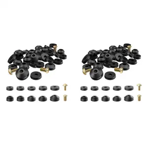 Faucet Repair Parts Assortment Kit - 116-Pack Flat & Beveled Rubber Faucet Washers, Brass Bibb Screws for Automotive & Motorcycle Interior Stowing