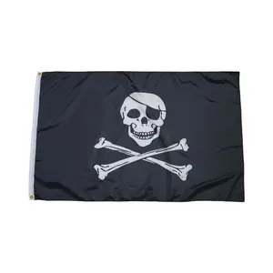 3x5 Ft Pirate Flag Jolly Roger Skull Wall Flag, Wall Decor Flags, Perfect for Dorm Room & Home Decor, Adds Nautical Charm to Any Space