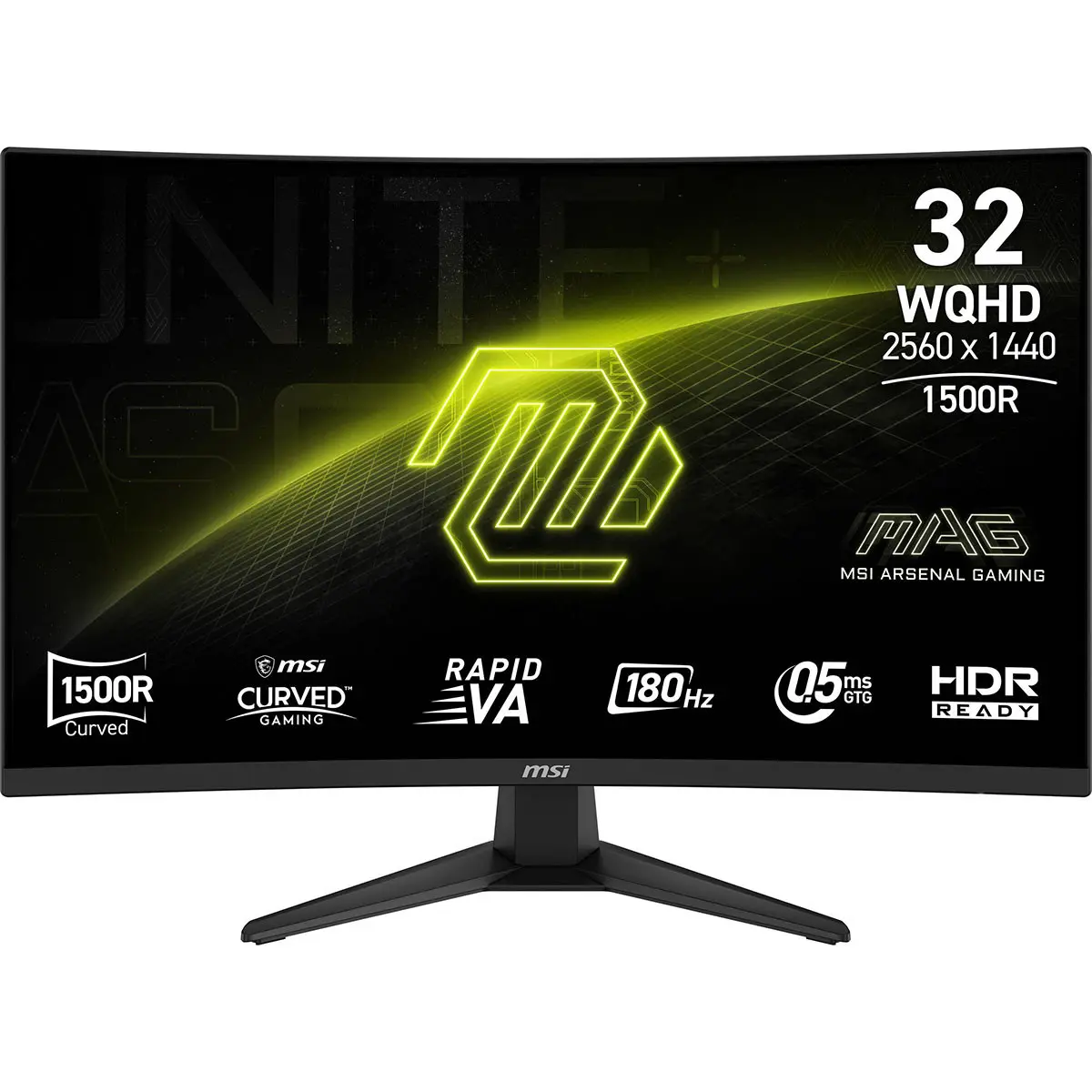MSI MAG 321CQF E18 31.5" 16:9 WQHD 180Hz Curved VA LCD HDR Gaming Monitor