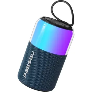 Portable  Speaker with Lights Show, 15W Loud Clear Sound, White Elephant Gifts for Adults, BT 5.4, LED Lights up Speakers Stocking Stuffers Gifts for , Teen, Girls, Boys (Blue)