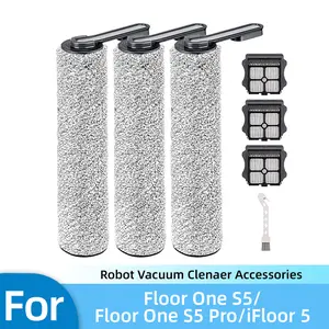 Replacement Brush Rollers Compatible with Tineco Floor One S5/ Floor One S5 Pro/iFLOOR 5 Breeze Complete Wet Dry Vacuum Cleaner, Replacement Parts Accessory Kit.