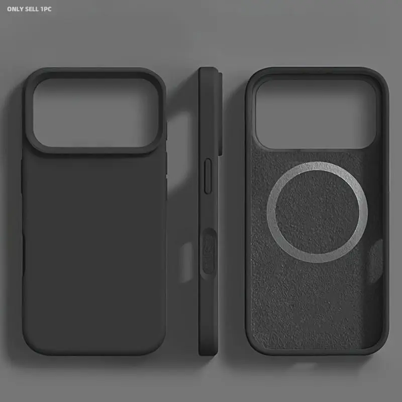 Magnetic Shockproof Protective Case, Protector for Apple iPhone 17 Pro Max 17 Pro 17 Air 17 16 Pro Max 16 Plus 16 15 14 13 12 11 Bumper Soft Cover, Shockproof Cellphone Casing, Magnetic Phone Case, Smartphone Casing, Shockproof Phone Accessory