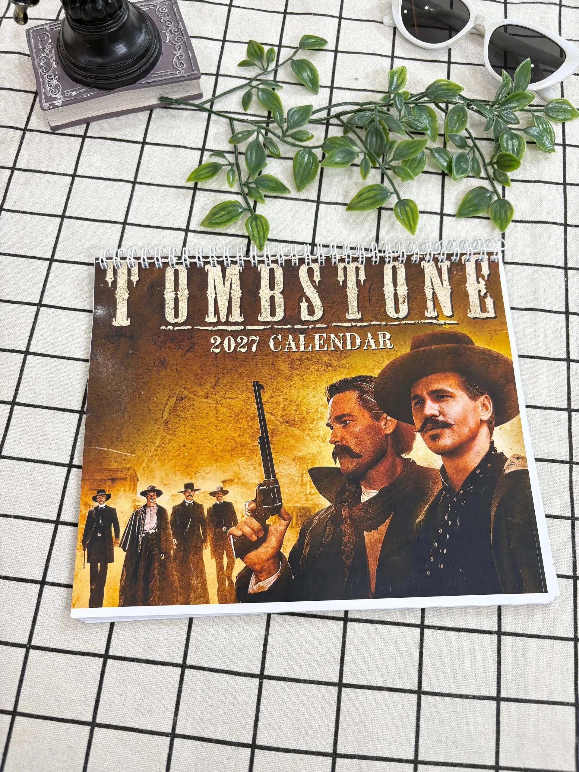 Tombstone Calendar 2027– Doc Holliday  Gift, Retro Western Calendar 2027 for Home Decor #227