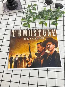 Tombstone Calendar 2027– Doc Holliday  Gift, Retro Western Calendar 2027 for Home Decor #227