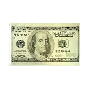 Hundred Dollars Flag 2x3ft Poly