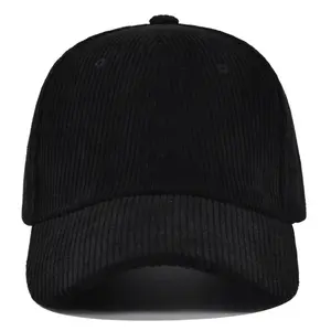 Cross-border corduroy cap, Korean-style ins baseball cap, versatile and face-slimming, curved brim, street fashion brand duckbill cap for men