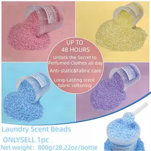 800g Laundry Scent Booster, Long-Lasting Fresh Fragrance, Concentrated Fabric Softener, Suitable for All Washable Fabrics, Transparent Bottle