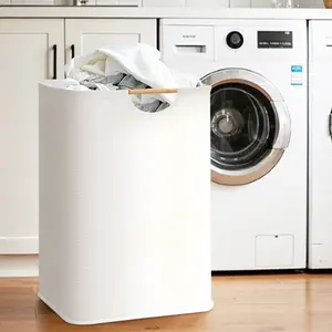Simple Design Dirty Laundry Basket, Humanized Handle, Scientifically Measured Internal Space, Anti-Slip Bottom, Essential Home Gadget, Laundry Hamper