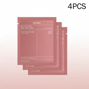 Deep Moisturizing Collagen Mask, 4pcs Hydrating Facial Mask, Moisturizing Facial Skin Care Mask, Face Mask for Women & Men