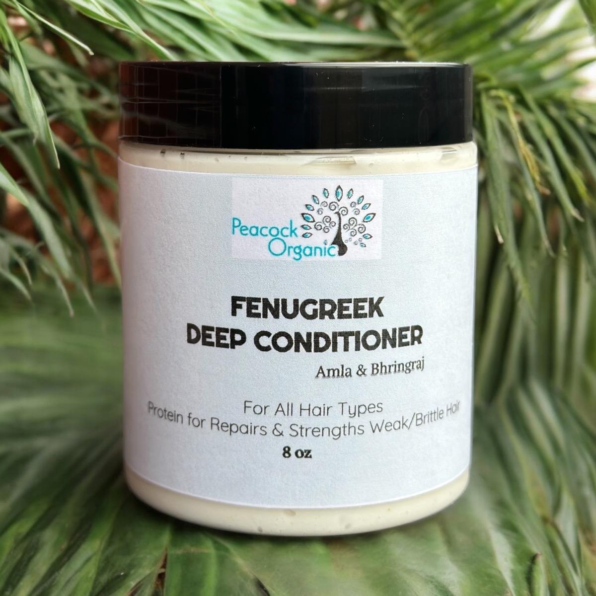Fenugreek Infused Amla Deep Conditioner for Dry, Thinning Hair - Boosts Hair Strength and Silky Hair