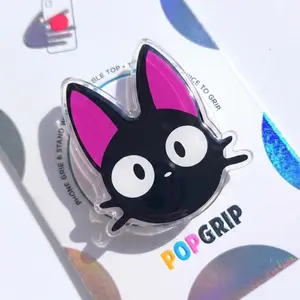 2D Acrylic Flame Phone Grip | Cute Cartoon Fire Phone Stand | Kawaii Phone Holder for All Smartphones