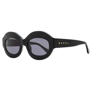 Marni Ik Kil Cenote Oval Sunglasses 4IE Black 53mm